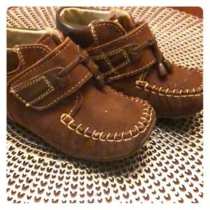 Used leather baby shoe